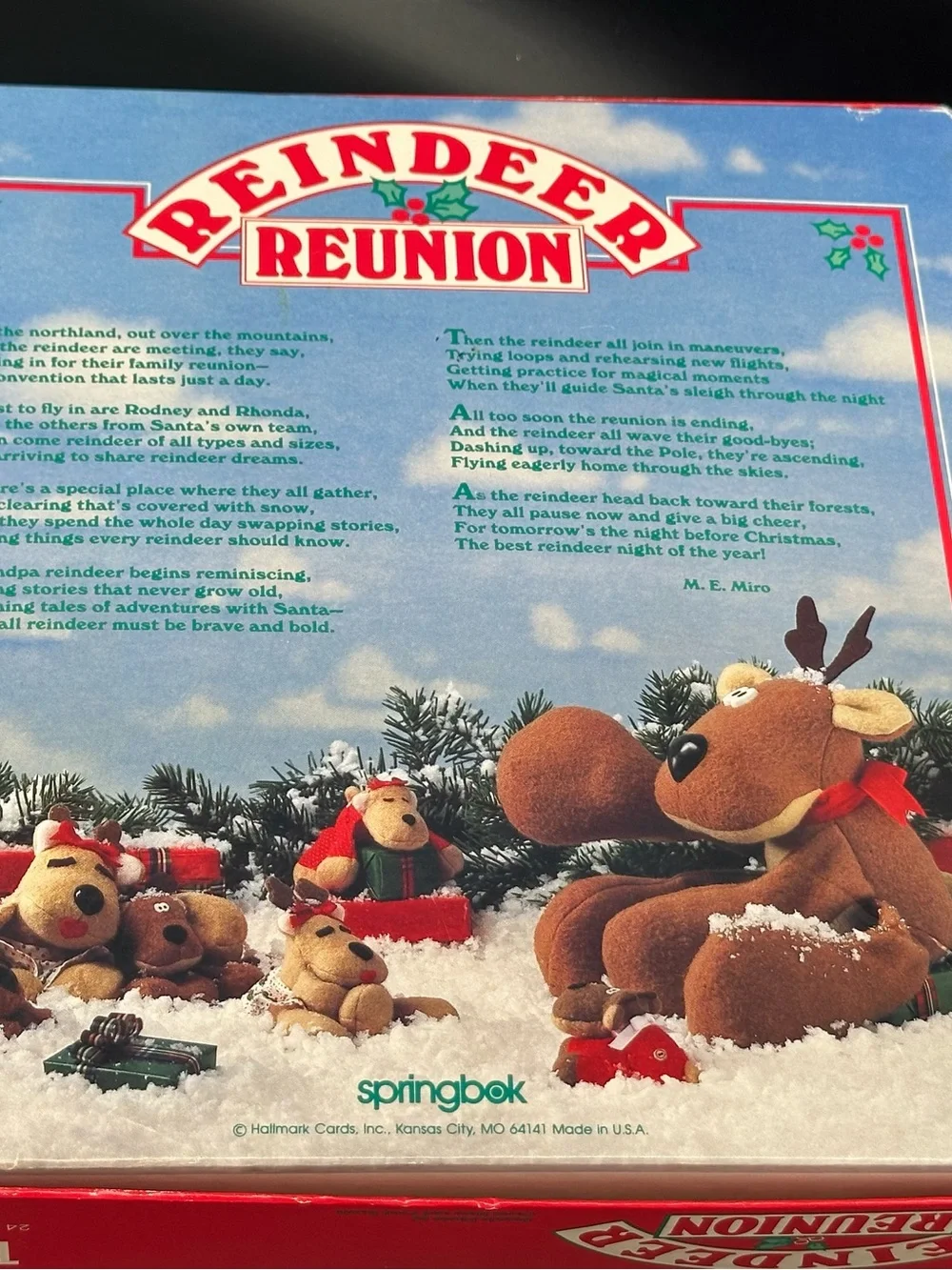 Rodney Reindeer Reunion Christmas Puzzle NEW Sealed 1000 Pc Springbok Hallmark